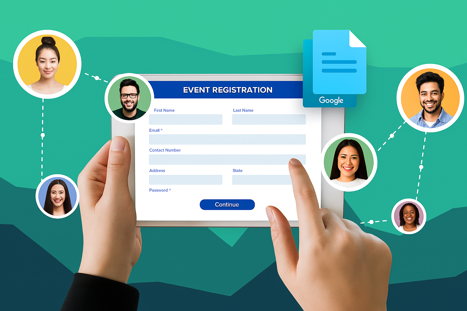 Google Forms for event registration