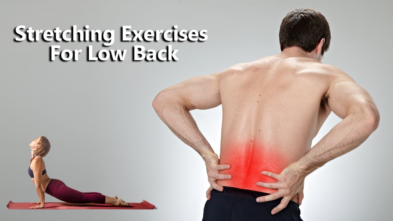 Person performing safe lower back stretches and exercises at home
