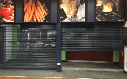 PERFORATED ROLLER SHUTTER DOOR